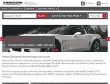 Tablet Screenshot of hinsonsupercars.com